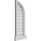 Ekena Millwork Quarter Round Top Right Surface Mount PVC Gable Vent w/ 2"W x 2"P Brickmould Sill Frame, 12"W x 34"H GVPQR12X3403SF - alternate 3